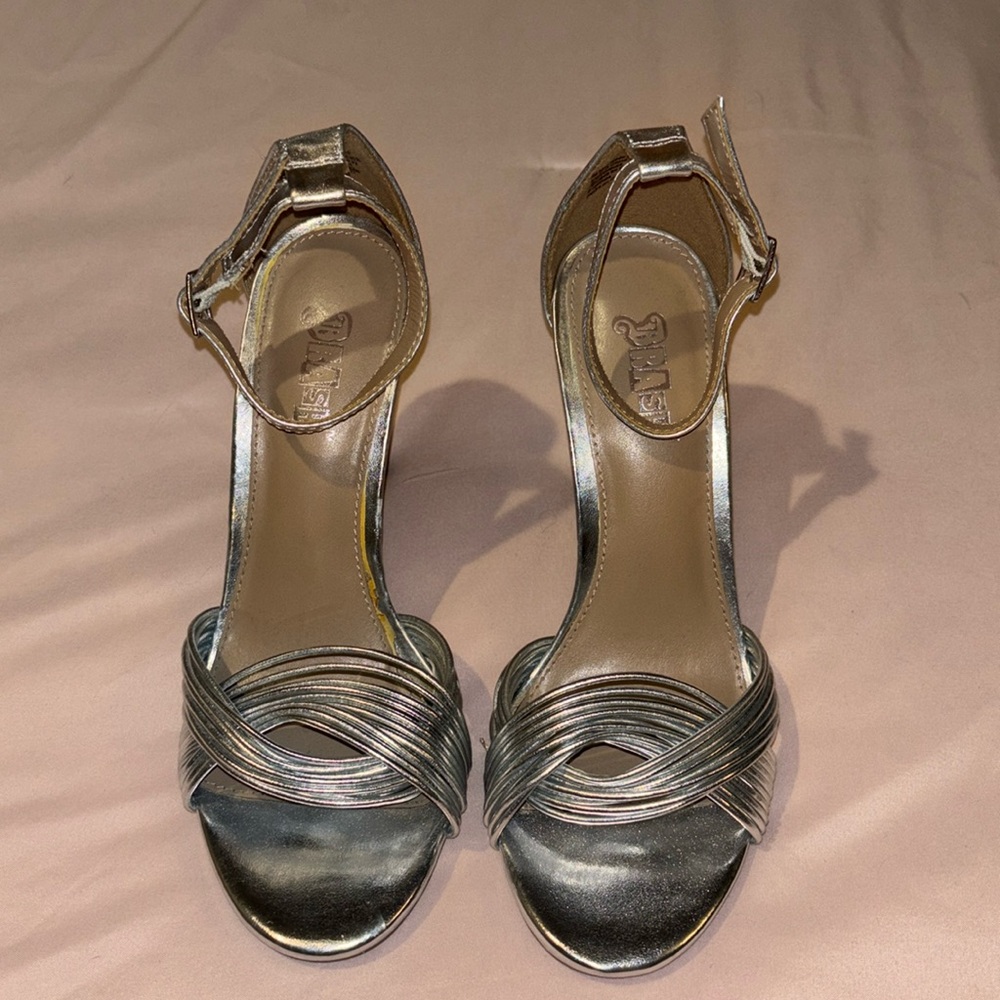 BRASH Silver High Heels